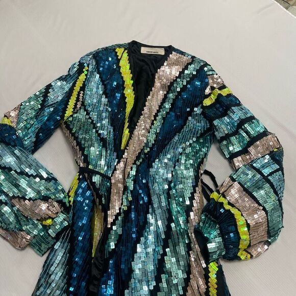 Circus Hotel Sequin Wrap Cocktail Dress Size 38 US 2-4 - Picture 2 of 10